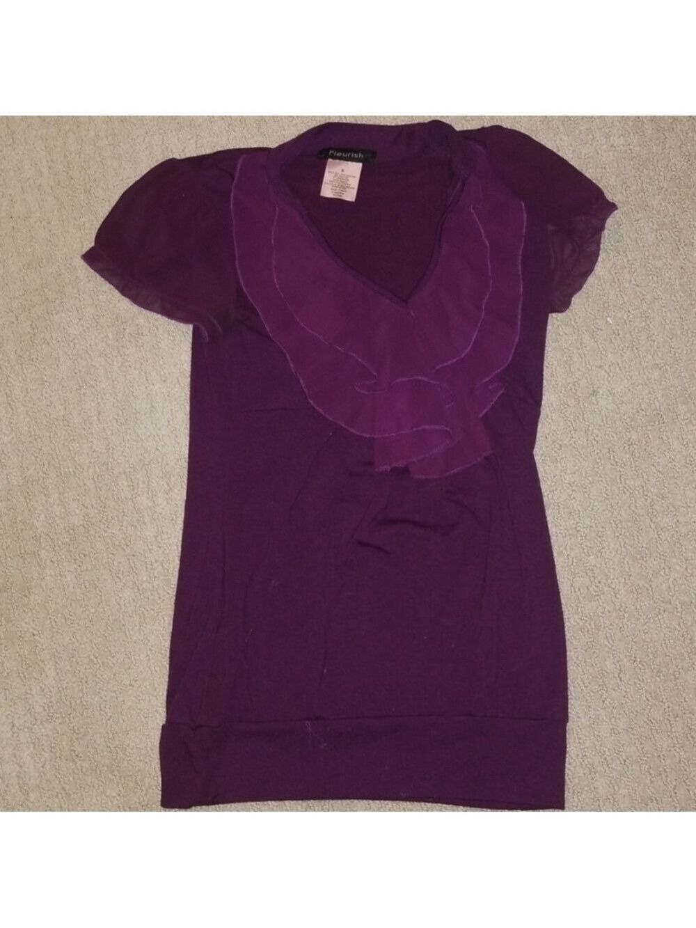 Purple Ruffle Top